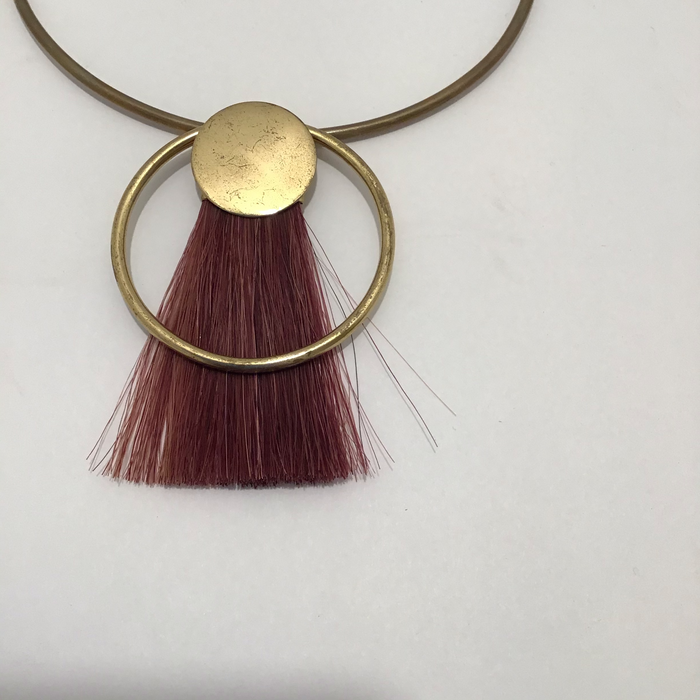 Necklace Pink Fringe