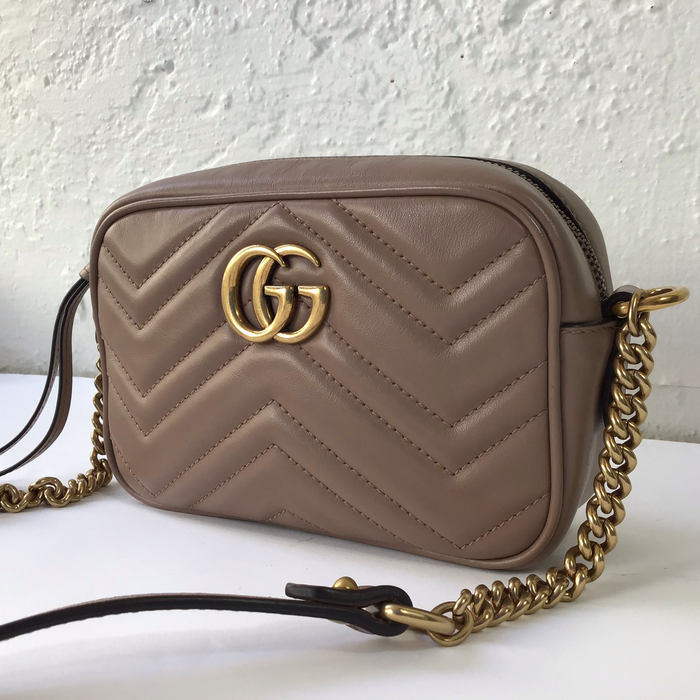 Gucci Marmont Matelassé Mini Dusty Pink