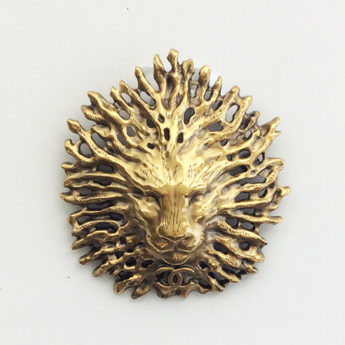 Chanel Limited Edition Lion Head Brooch