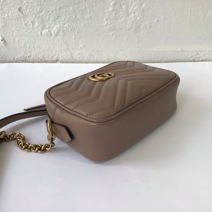 Gucci Marmont Matelassé Mini Dusty Pink