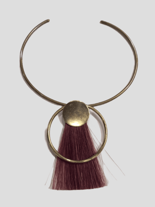 Necklace Pink Fringe