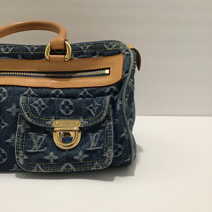 Louis Vuitton Neo Speedy Blue Monogram Denim Bag
