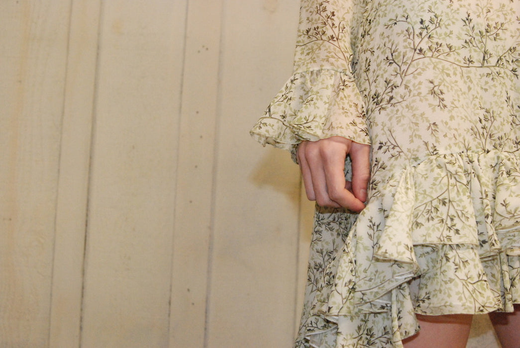 Giambattista Valli Green Floral Mini-Dress Sz 6