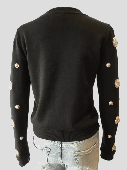 Versus Versace Sweater w/Lion Embellishments Sz XS