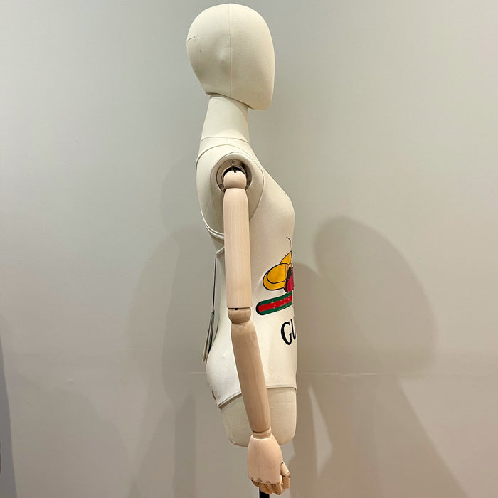 Gucci White Disney Swimsuit, Sz Extra Small