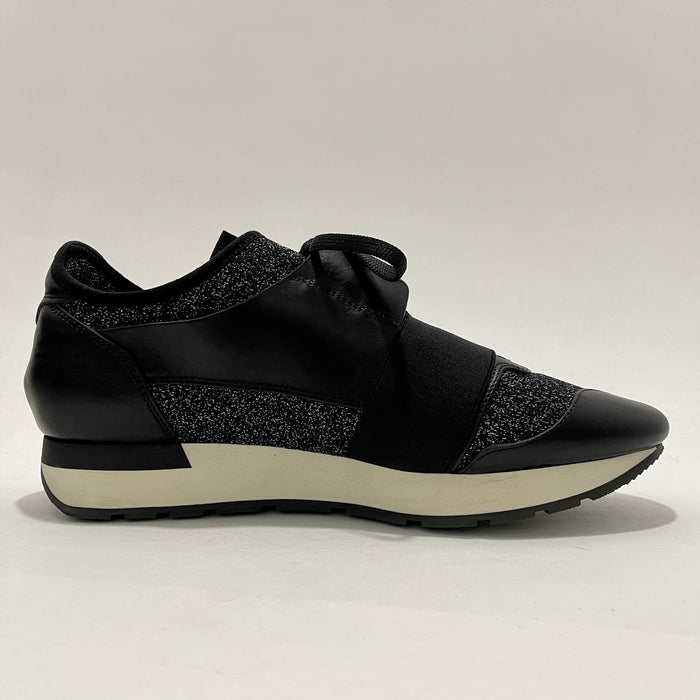 Balenciaga Black Sparkle Sneakers, Sz IT40, US 10