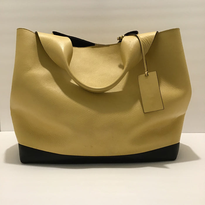 Marni Yellow and Black Leather Handbag