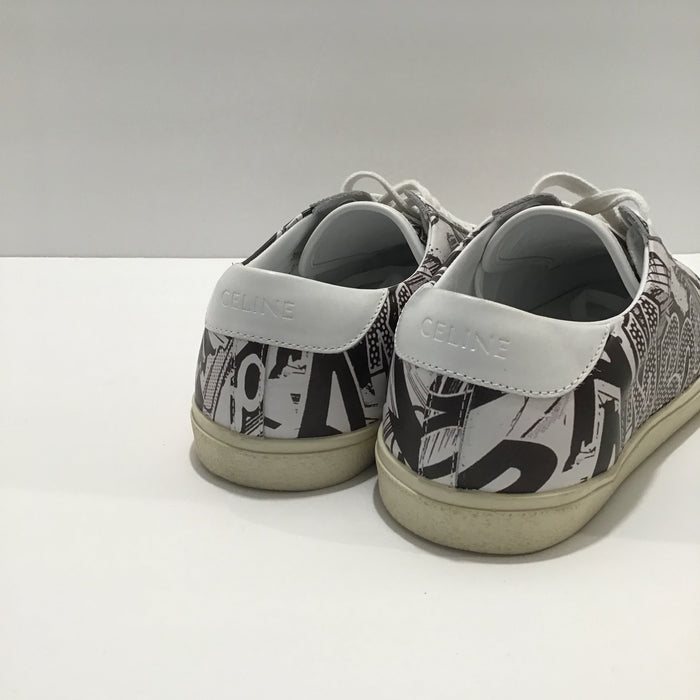 Celine Printed Graffiti Sneakers Sz 7 (37)