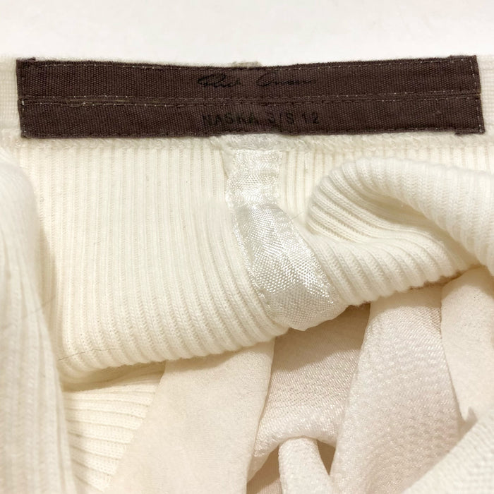 Rick Owens Naska SS12 White Skirt, Sz 40, US 4