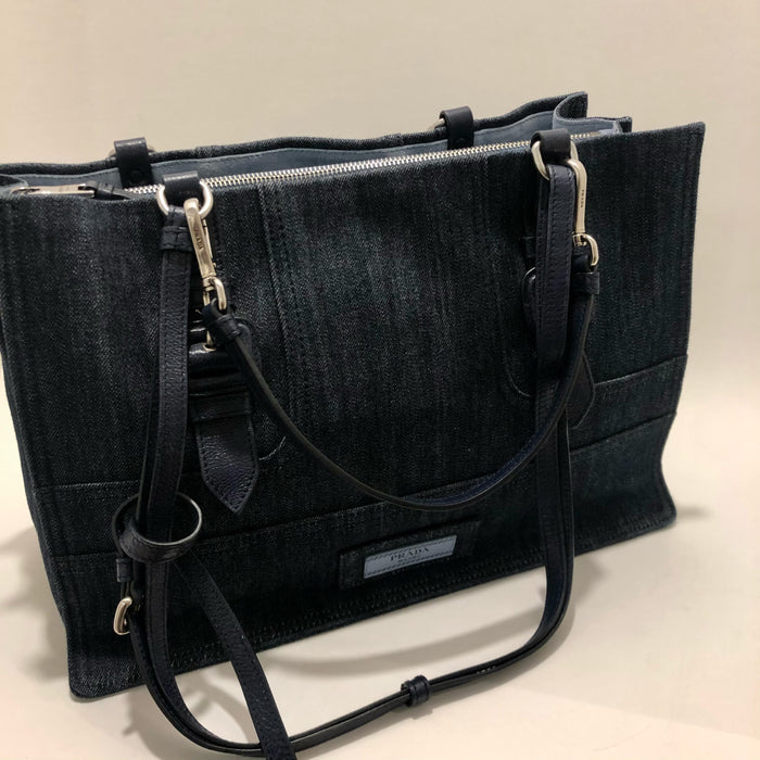 Prada Rectangular Denim Handbag