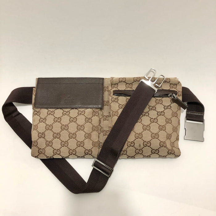 Gucci Brown Vintage Monogram Waist Bag or Crossbody