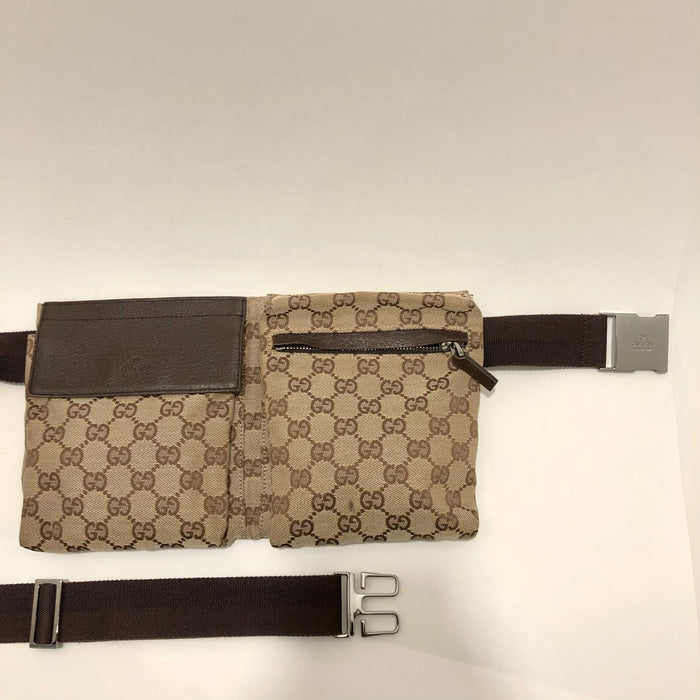 Gucci Brown Vintage Monogram Waist Bag or Crossbody
