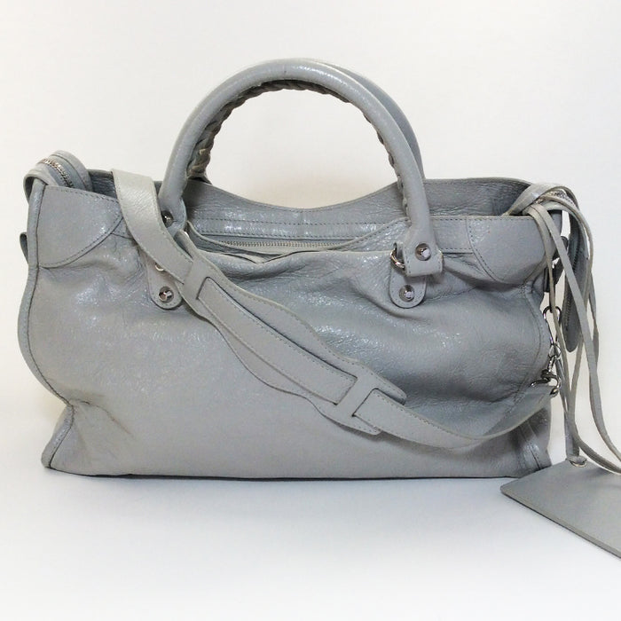 Balenciaga Classic Grey City Handbag