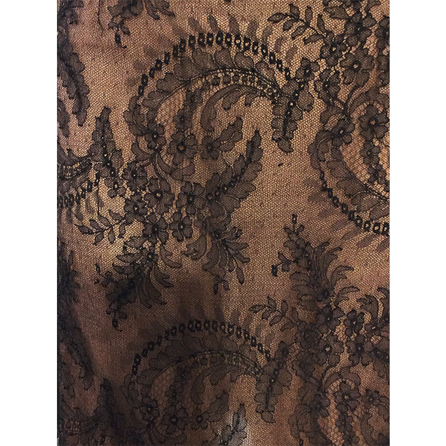 Oscar de la Renta Black Lace Strapless Dress Sz 8