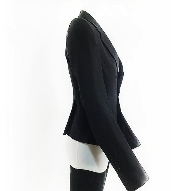 Rick Owens Women Black Blazer Sz 8